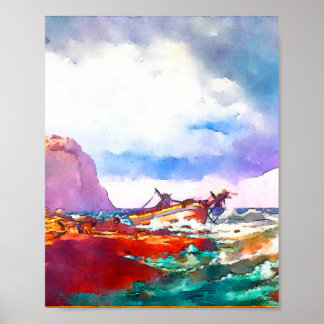 Poster Naufrágio na costa da Noruega