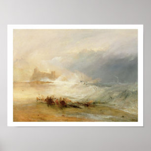 Poster Naufrágios - Costa de Northumberland, com vapor B