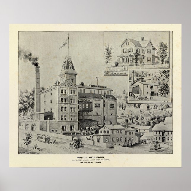 Póster Naugatuck Val Brewery (Frente)