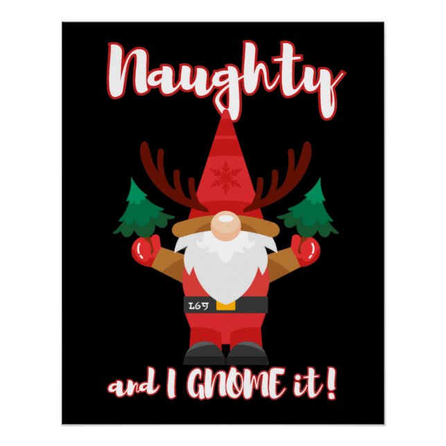 Póster NAUGHTY E EU SABEMOS QUE FOI engraçado. (Frente)