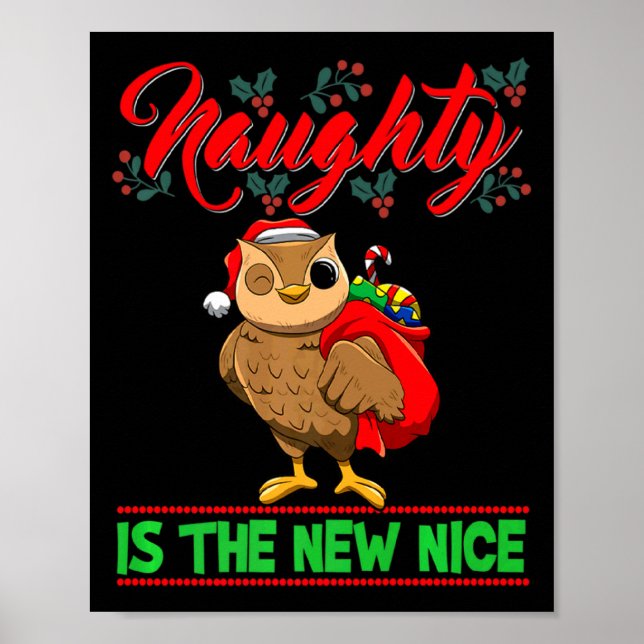 Poster Naughty Is The New Nice Christmas Santa Xmas Premi (Frente)