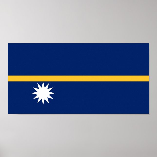 Poster Nauru Flag (Frente)