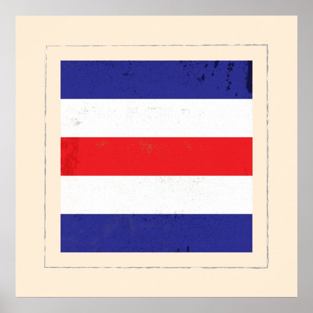 Póster Nautical Letter "C" Signal Flag (Frente)