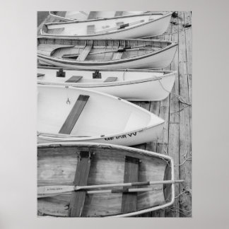 Poster Náutico Clássico Acoplado em Barcos-Ruivados