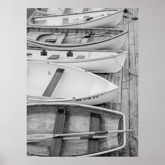 Poster Náutico Clássico Acoplado em Barcos-Ruivados (Frente)