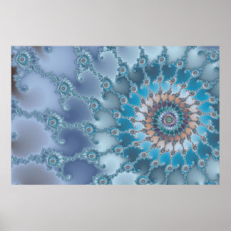 Poster Nautilus - Arte Fractal