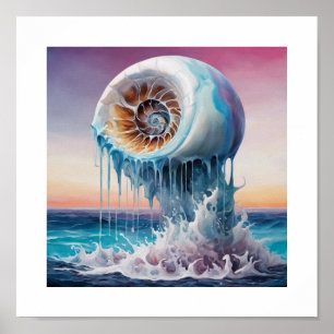 Poster Nautilus Shell Suspenso