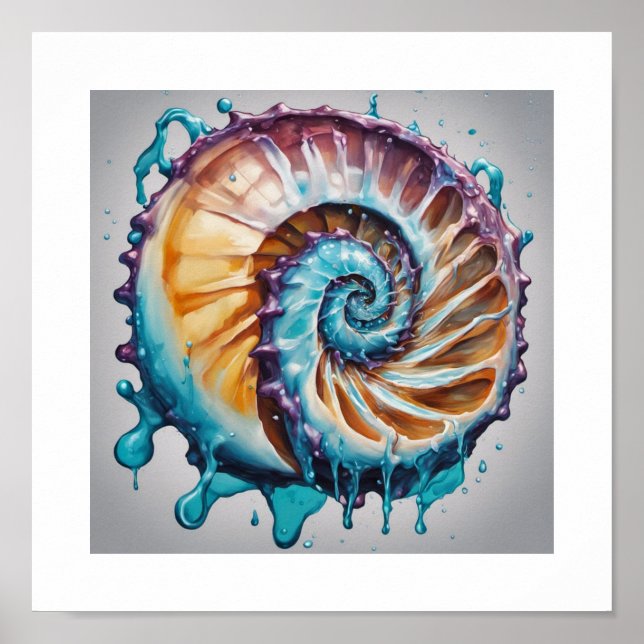 Poster Nautilus Shell World (Frente)