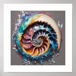 Poster Nautilus Shell World