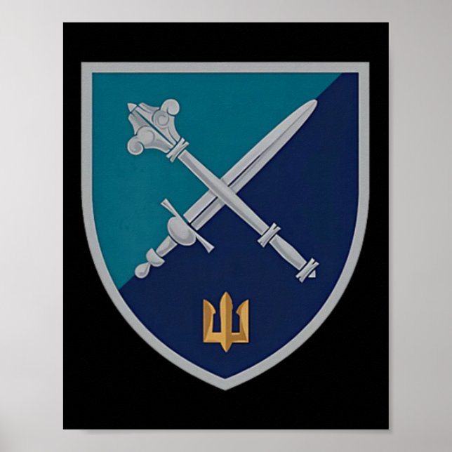 Poster Naval Infantry Corps Command (ukraine) V2 Ukrainia (Frente)