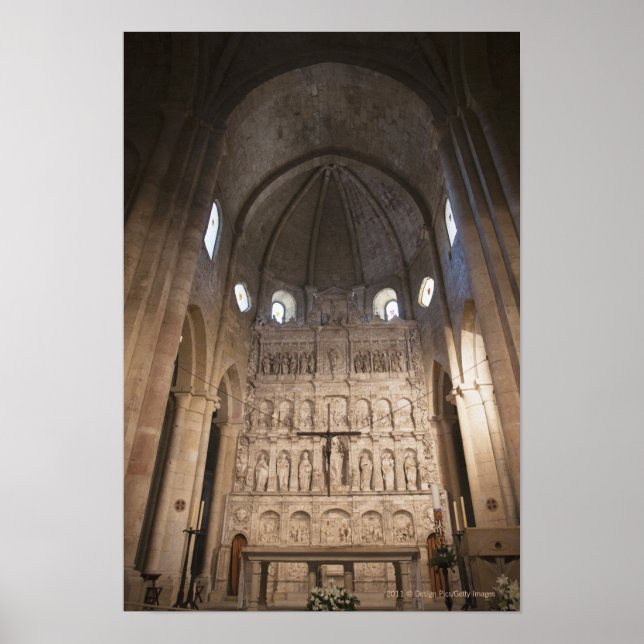 Póster Nave Do Mosteiro Dos Papais noeis Maria De Poblet (Frente)