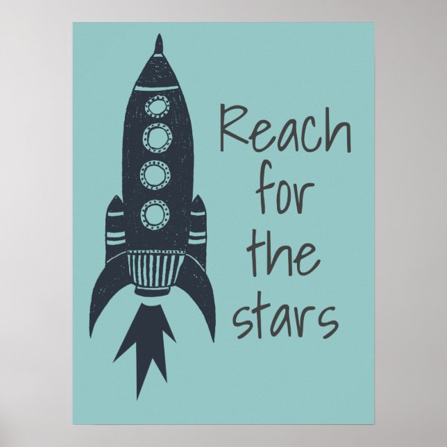 Poster Nave Espacial Alcance as Estrelas (Frente)