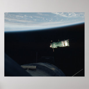 Póster Nave espacial de Soyuz (projeto do teste de