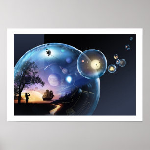 Poster Nave espacial do explorador - a viagem a mais