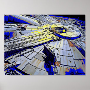 Poster nave espacial Sci Fi