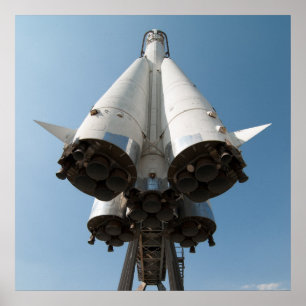 Póster Nave espacial Vostok do russo