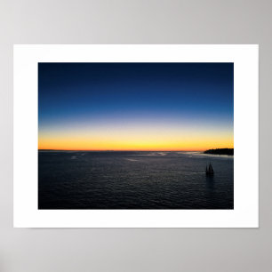 Poster Navegação a partir da fotografia do sol do porto