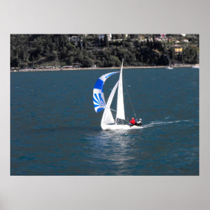 Póster Navegação no lago Garda