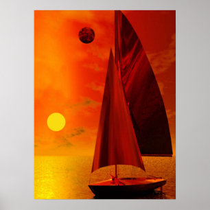 Poster Navegação no Sunset