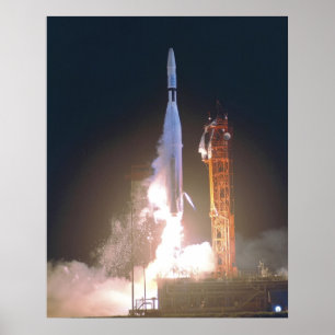 Póster Navegador mim 1 foguete no espaço para a NASA de