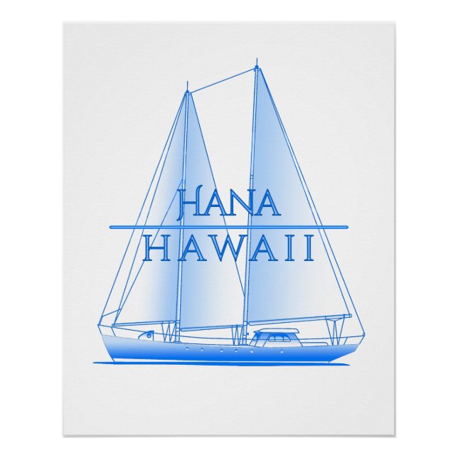 Póster Navegador náutico costeiro de Hana (Frente)