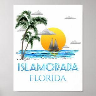 Poster Navegando em Islamorada Florida Keys