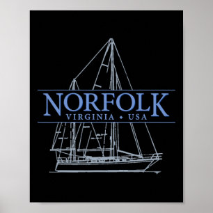 Poster Navegando em Norfolk Virgínia