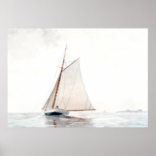 Poster Navegando fora de Gloucester por Winslow Homer