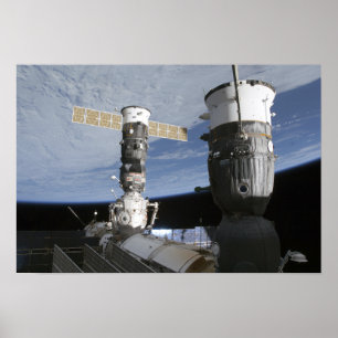 Póster Naves espaciais do russo Soyuz e do progresso