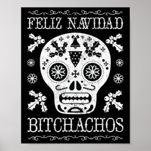 Poster Navidad Bitchachos Engraçado Casca Natal Presente