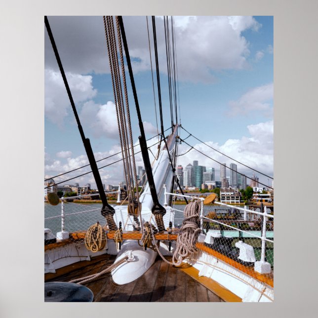 Poster Navio à Vela (Frente)