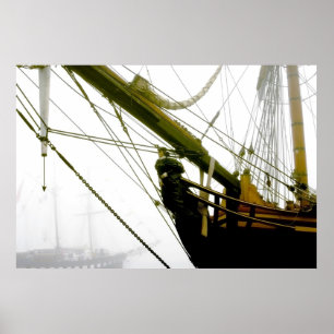 Póster Navio alto da recompensa do HMS que emerge do