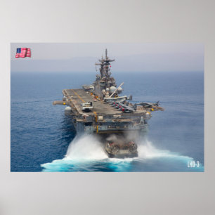 POSTER NAVIO AMFIBIOSO DE ASSAULT - LHD-3