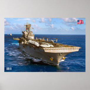 POSTER NAVIO AMFIBIOSO DE ASSAULT - LHD-8