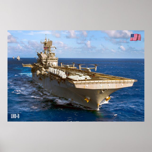 POSTER NAVIO AMFIBIOSO DE ASSAULT - LHD-8 (Frente)