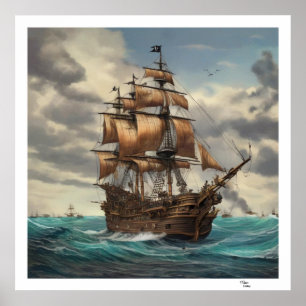 Poster Navio Antigo
