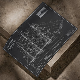Poster Navio Clipper Flying Cloud - Projeto PD