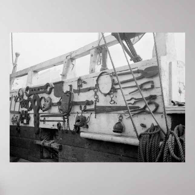 Poster Navio condenado britânico, 1910 (Frente)