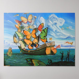 Póster Navio da borboleta