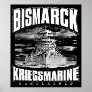Poster Navio de batalha Bismarck