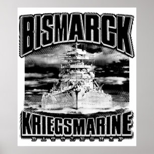 Poster Navio de batalha Bismarck