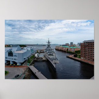 Poster Navio de batalha USS Wisconsin "Whisky"