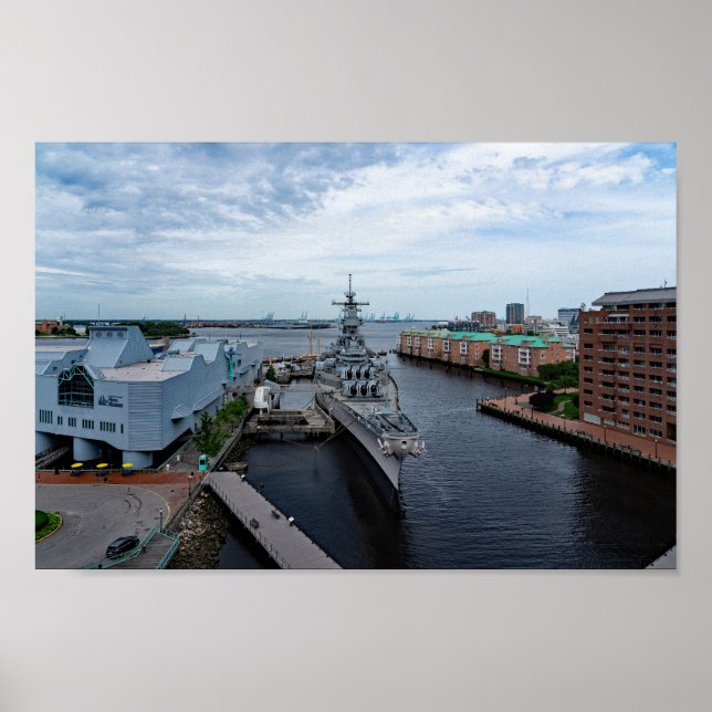 Poster Navio de batalha USS Wisconsin "Whisky" (Frente)