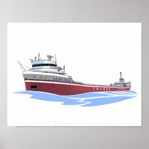 Poster Navio de carga dos excelentes Edward L. Ryerson In