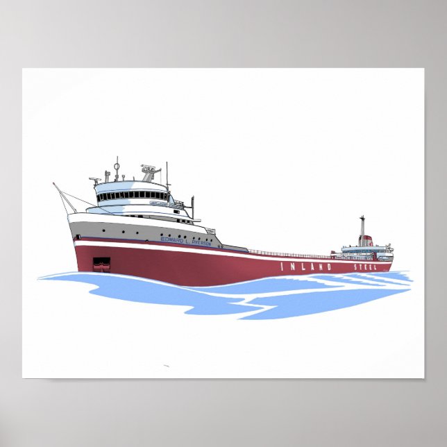 Poster Navio de carga dos excelentes Edward L. Ryerson In (Frente)