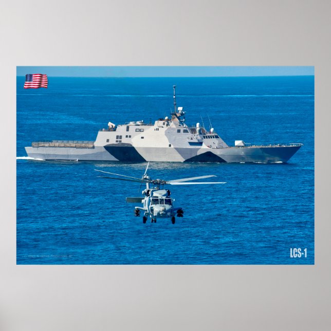POSTER NAVIO DE COMBATE LITORAL - LCS-1 (Frente)