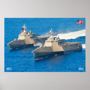 POSTER NAVIO DE COMBATE LITORAL - LCS-4