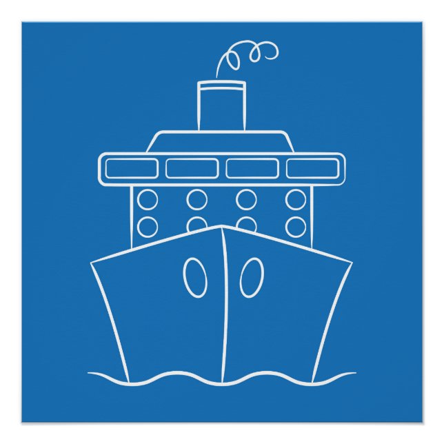 Póster Navio de cruzeiro (Frente)