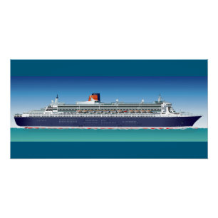Póster Navio de cruzeiro hi-detalhado
