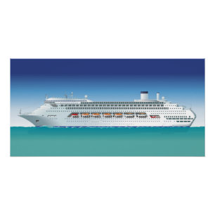 Póster Navio de cruzeiro hi-detalhado